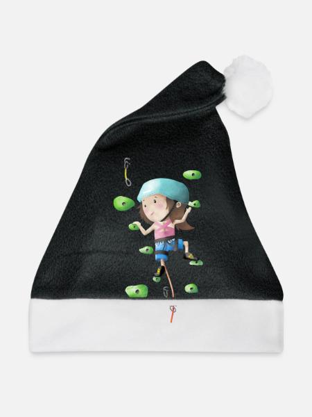 Baby Kletterin - Weihnachtsmütze - Schwarz/Weiß