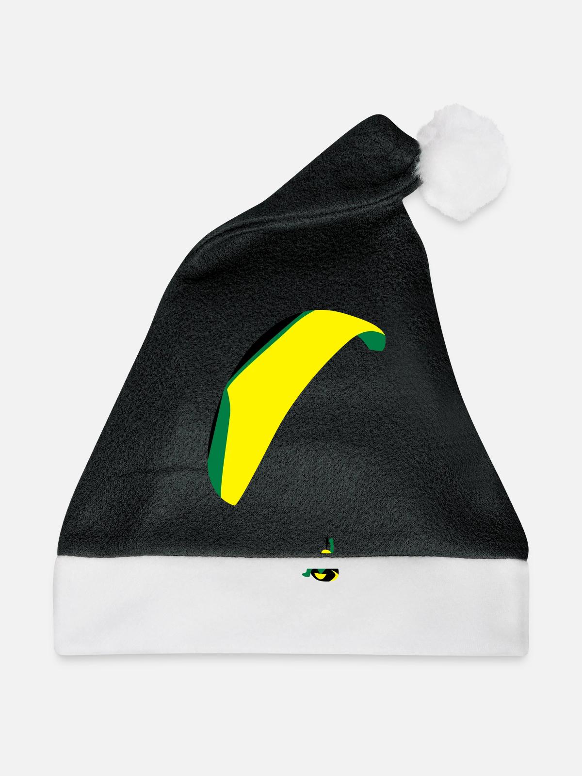 Paraglider Acro - Weihnachtsmütze - Schwarz/Weiß - Vorne