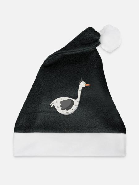 Vogel - Weihnachtsmütze - Schwarz/Weiß
