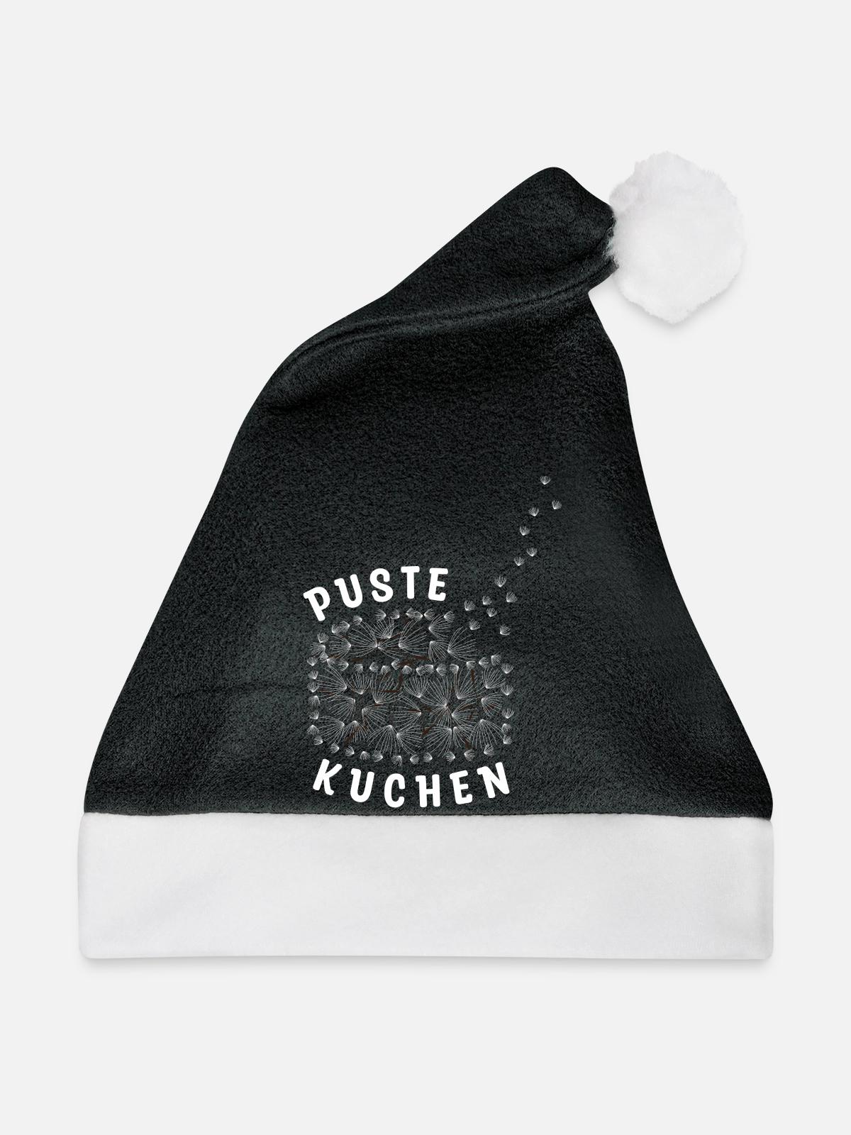 Pustekuchen - Pusteblume - Weihnachtsmütze - Schwarz/Weiß - Vorne