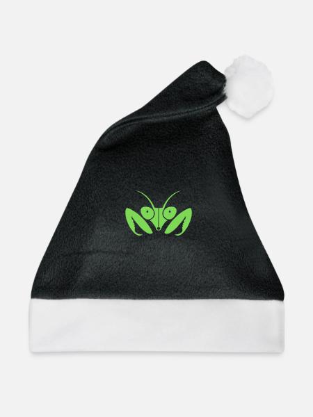 Faszinierende Gottesanbeterin - Weihnachtsmütze - Schwarz/Weiß