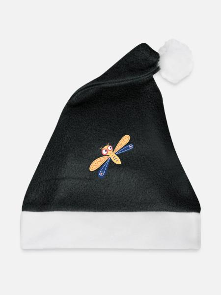 Zarte Kleinlibelle - Weihnachtsmütze - Schwarz/Weiß