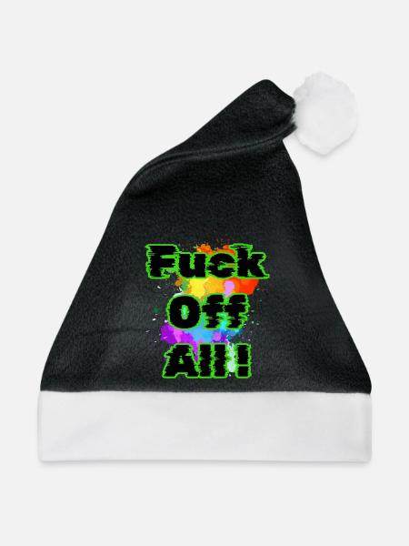 Verpiss dich alle - Weihnachtsmütze - Schwarz/Weiß