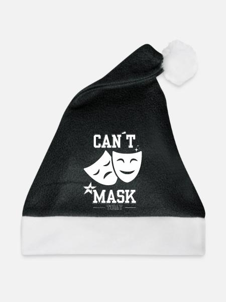 Can’t Mask Today – Neurodivergent Energy Drain - Weihnachtsmütze - Schwarz/Weiß