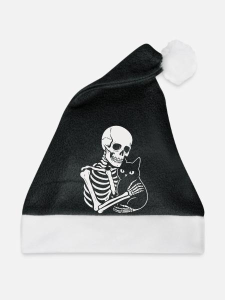 Zärtlichkeit - Weihnachtsmütze - Schwarz/Weiß - Vorne
