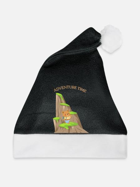 Kleiner Bär auf großer Tour - Weihnachtsmütze - Schwarz/Weiß