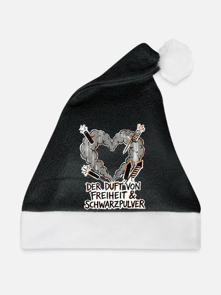 Freiheit und Schwarzpulver Pyro - Weihnachtsmütze - Schwarz/Weiß