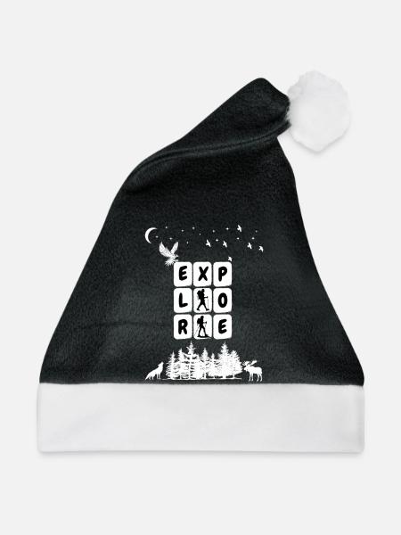 Entdecken Sie Camping Graphic - Weihnachtsmütze - Schwarz/Weiß