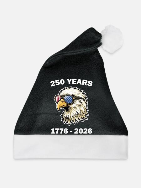 American Eagle 250-jähriges Jubiläum - Weihnachtsmütze - Schwarz/Weiß - Vorne