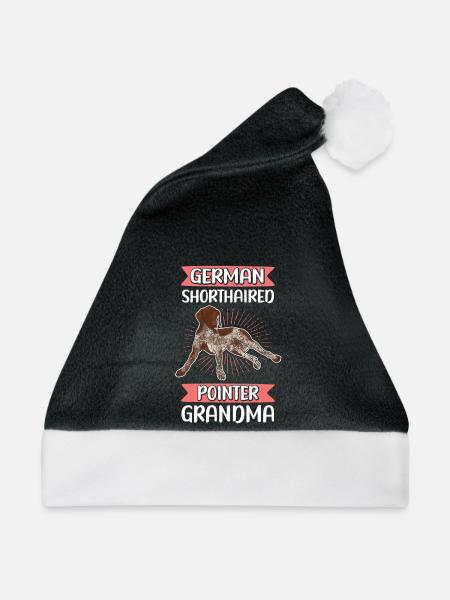 Deutsch Kurzhaar Grandma Hundebesitzerin Geschenk - Weihnachtsmütze - Schwarz/Weiß