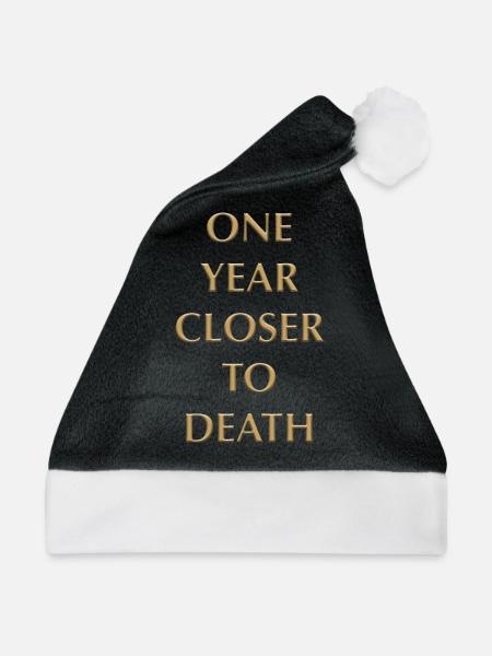 ONE YEAR - Weihnachtsmütze - Schwarz/Weiß