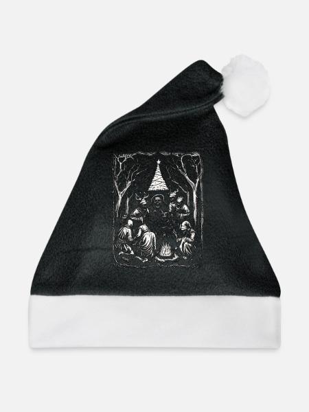 Deathmas - Undead Christmas Party - Weihnachtsmütze - Schwarz/Weiß - Vorne