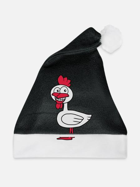 Cool Chicken - Weihnachtsmütze - Schwarz/Weiß