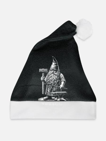 Schmied - Weihnachtsmütze - Schwarz/Weiß