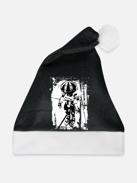 Robot Whitestyle - Weihnachtsmütze - Schwarz/Weiß