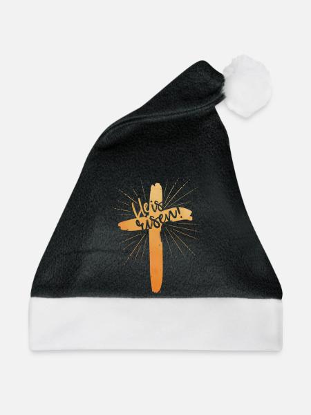 He is risen - Weihnachtsmütze - Schwarz/Weiß
