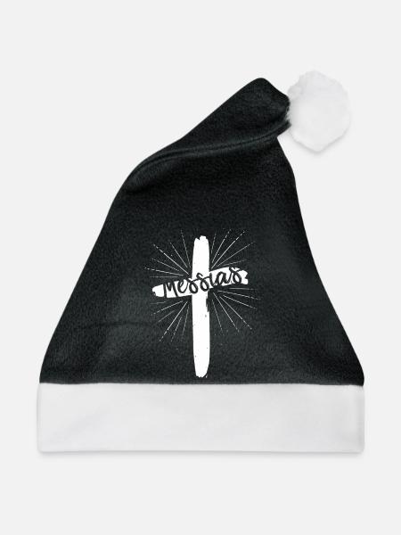 Messias - Weihnachtsmütze - Schwarz/Weiß