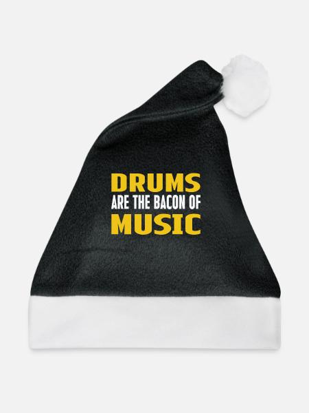 Rhythmische Trommelkunst Design - Weihnachtsmütze - Schwarz/Weiß