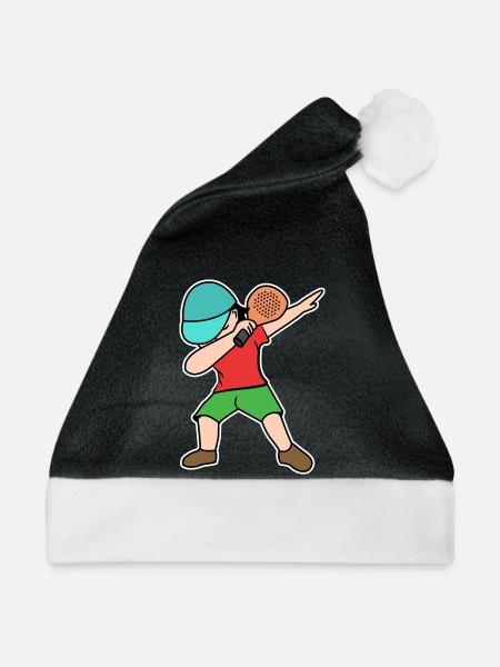 Padelspiel Padel Statement Schläger Training - Weihnachtsmütze - Schwarz/Weiß