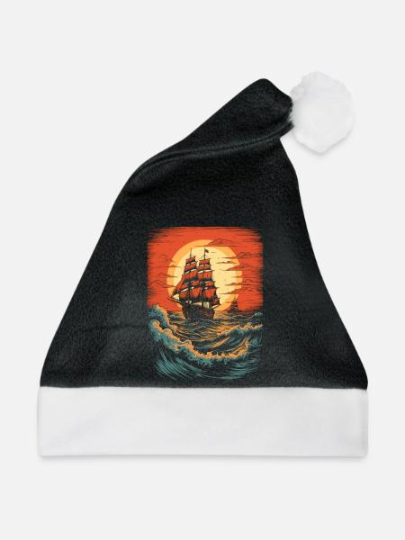 Sea Yacht - Weihnachtsmütze - Schwarz/Weiß