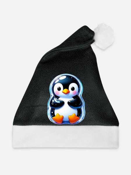 Pinguin - Weihnachtsmütze - Schwarz/Weiß