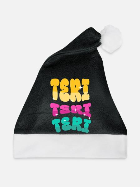 Teri - Weihnachtsmütze - Schwarz/Weiß