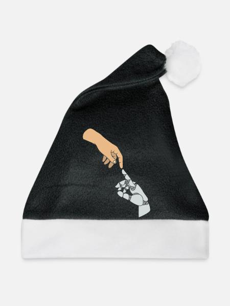 GPT Künstliche Intelligenz - Weihnachtsmütze - Schwarz/Weiß