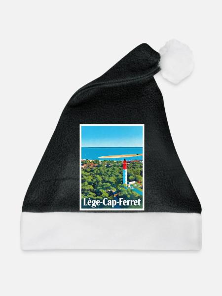 Leuchtturm Lège-Cap-Ferret Retro - Weihnachtsmütze - Schwarz/Weiß