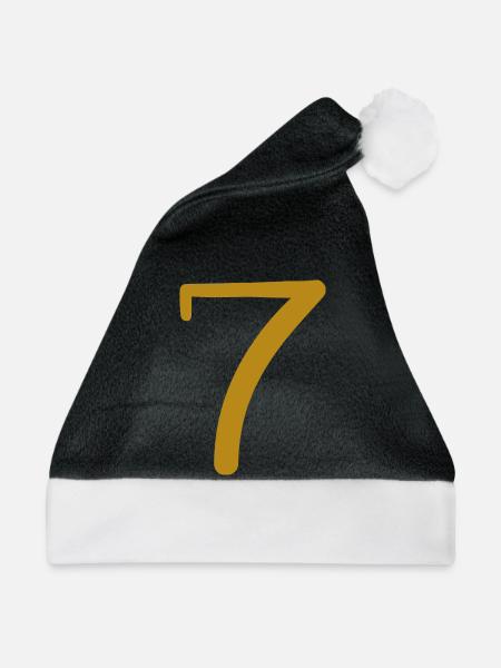 7 - Weihnachtsmütze - Schwarz/Weiß