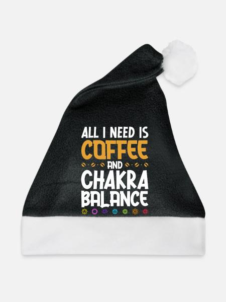 Kaffee und Energiefluss - Weihnachtsmütze - Schwarz/Weiß
