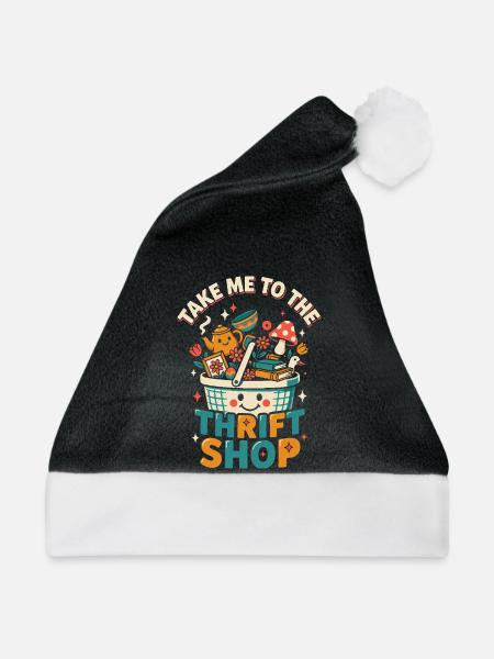 Bring mich zum Secondhandladen - Weihnachtsmütze - Schwarz/Weiß