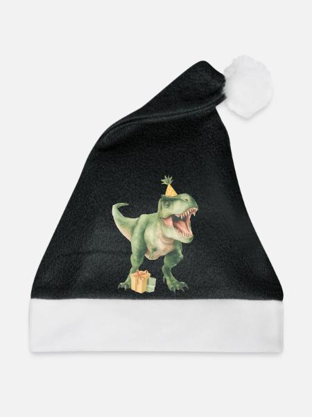 Birthdaysaurus - Weihnachtsmütze - Schwarz/Weiß