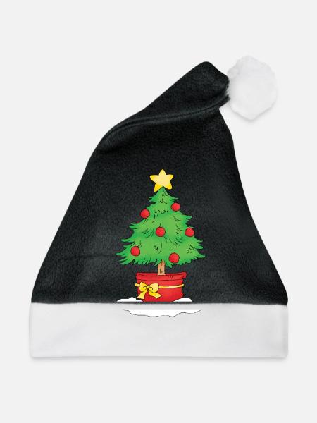 Christmas Tree - Weihnachtsmütze - Schwarz/Weiß