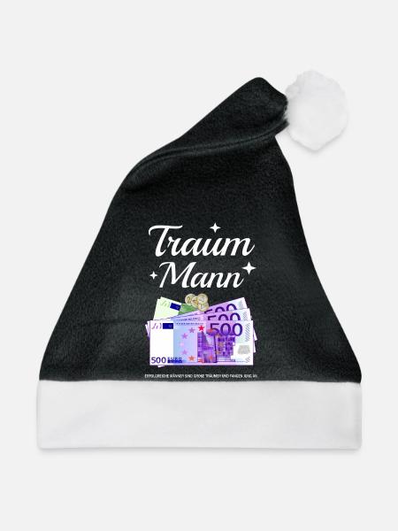 Traum Mann - Weihnachtsmütze - Schwarz/Weiß