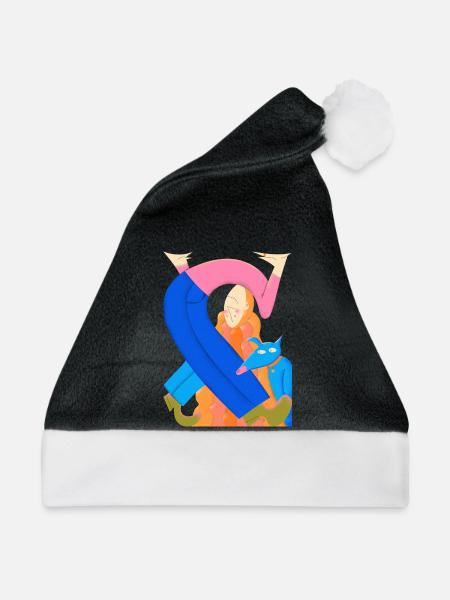 Verknotet mit dem Leben - Weihnachtsmütze - Schwarz/Weiß