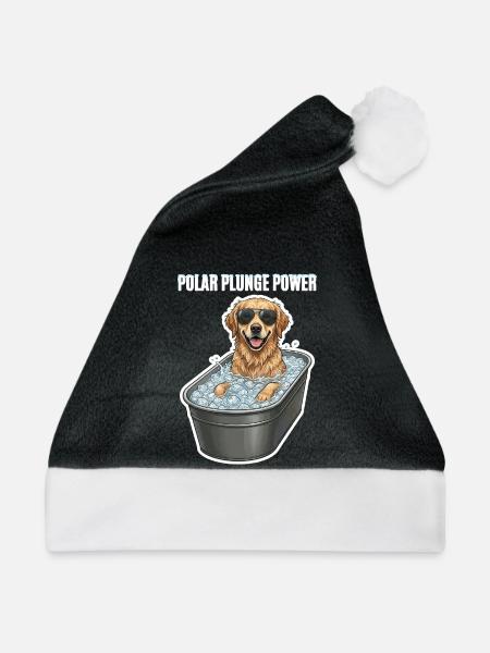 Eisbaden Hund Polar - Weihnachtsmütze - Schwarz/Weiß