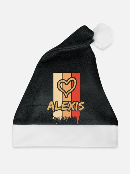 Alexis - Weihnachtsmütze - Schwarz/Weiß
