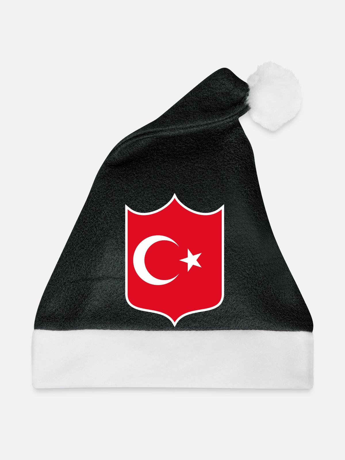 Türkei - Weihnachtsmütze - Schwarz/Weiß - Vorne