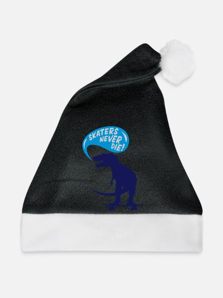 t-rex skater - Weihnachtsmütze - Schwarz/Weiß