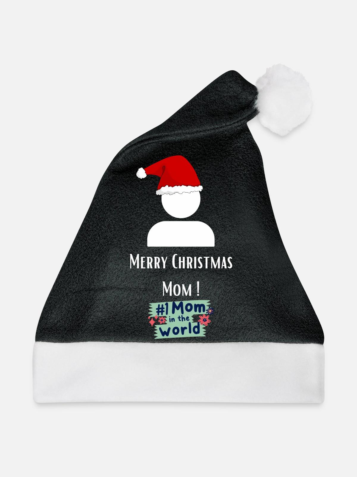 Mutter Weihnachtsgeschenk - Weihnachtsmütze - Schwarz/Weiß - Vorne