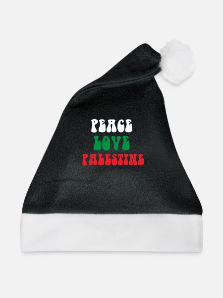 Friedensliebe Palästina - Weihnachtsmütze - Schwarz/Weiß