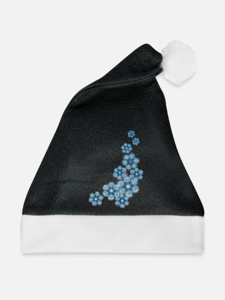 Schneeflocken - Weihnachtsmütze - Schwarz/Weiß