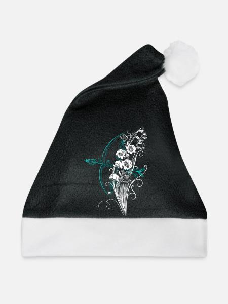 Maiglöckchen Pfeil Bogen - Weihnachtsmütze - Schwarz/Weiß