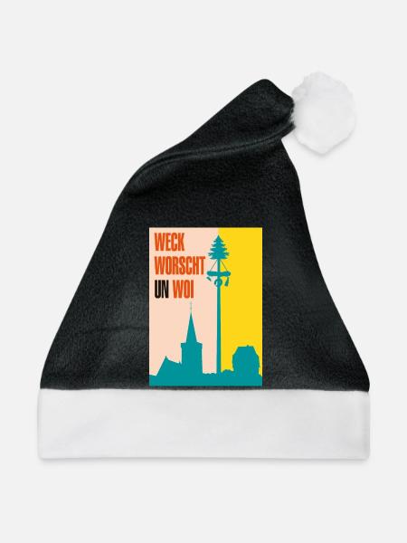 Die 3-faltigkeit der Kerb - Weihnachtsmütze - Schwarz/Weiß - Vorne