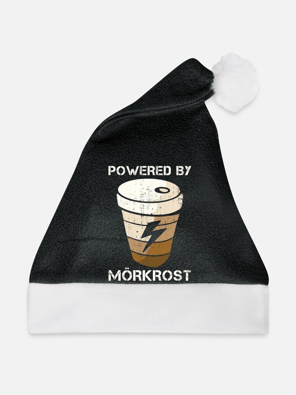 MÖRKROST - Weihnachtsmütze - Schwarz/Weiß - Vorne