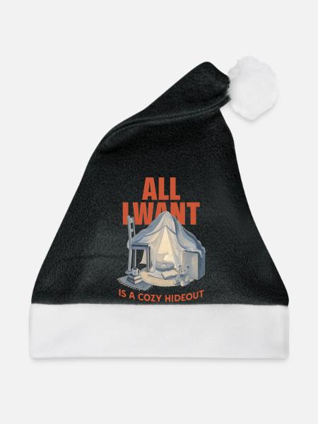 Cozy Hideout - Weihnachtsmütze - Schwarz/Weiß