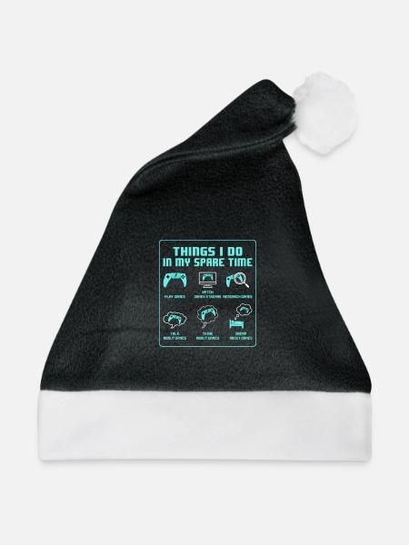 Großartiger Gamer - Weihnachtsmütze - Schwarz/Weiß - Vorne