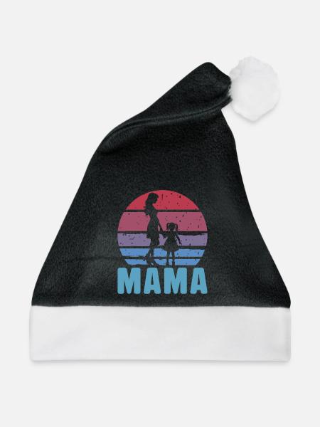 Mamma - Weihnachtsmütze - Schwarz/Weiß
