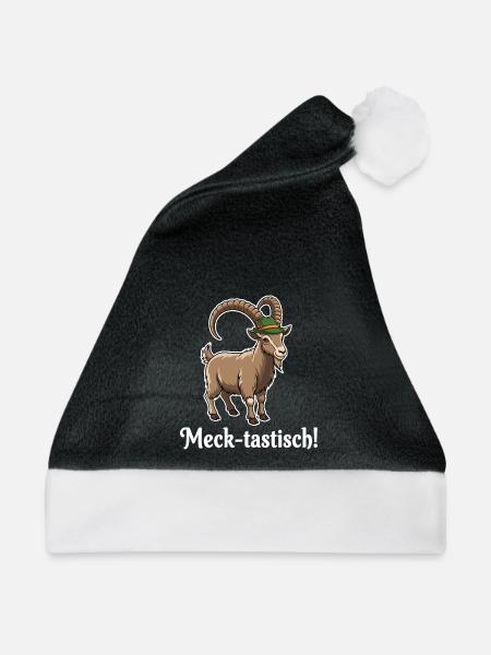 Meck-tastisch ! - Weihnachtsmütze - Schwarz/Weiß - Vorne