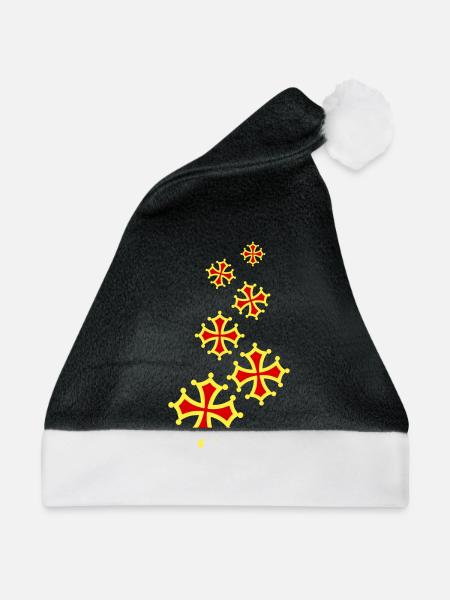 occitania Quer 6 - Weihnachtsmütze - Schwarz/Weiß